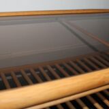 Table low vintage 70' rattan