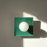 Applique murale en céramique Globe Tile - Carré Coco - Green
