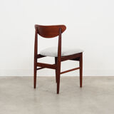 Set of three teak chairs, danish design, 1970s