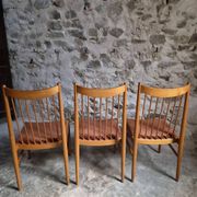 Set of 6 Danish teak dining chairs model 422, attributed to Arne Vodder for Sibast, 1960s.