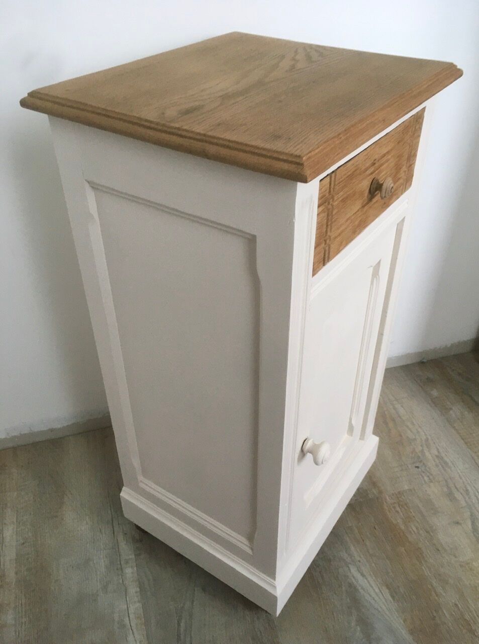 Old wooden bedside