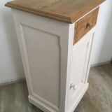Old wooden bedside