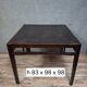ancient Asian table, made of solid wood with a dark brown patina