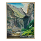 Oil painting on canvas "Cliff and River" No. 44