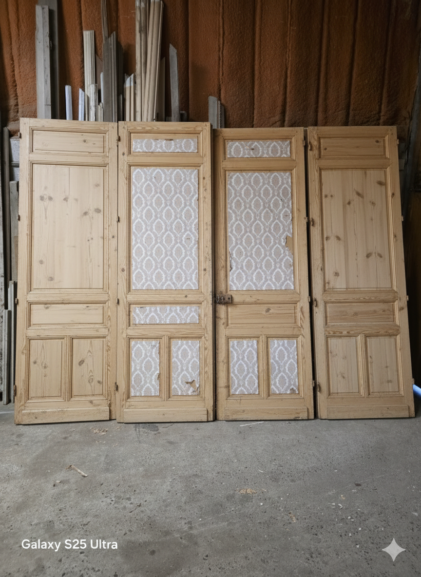 4 old partition doors from the 19th century