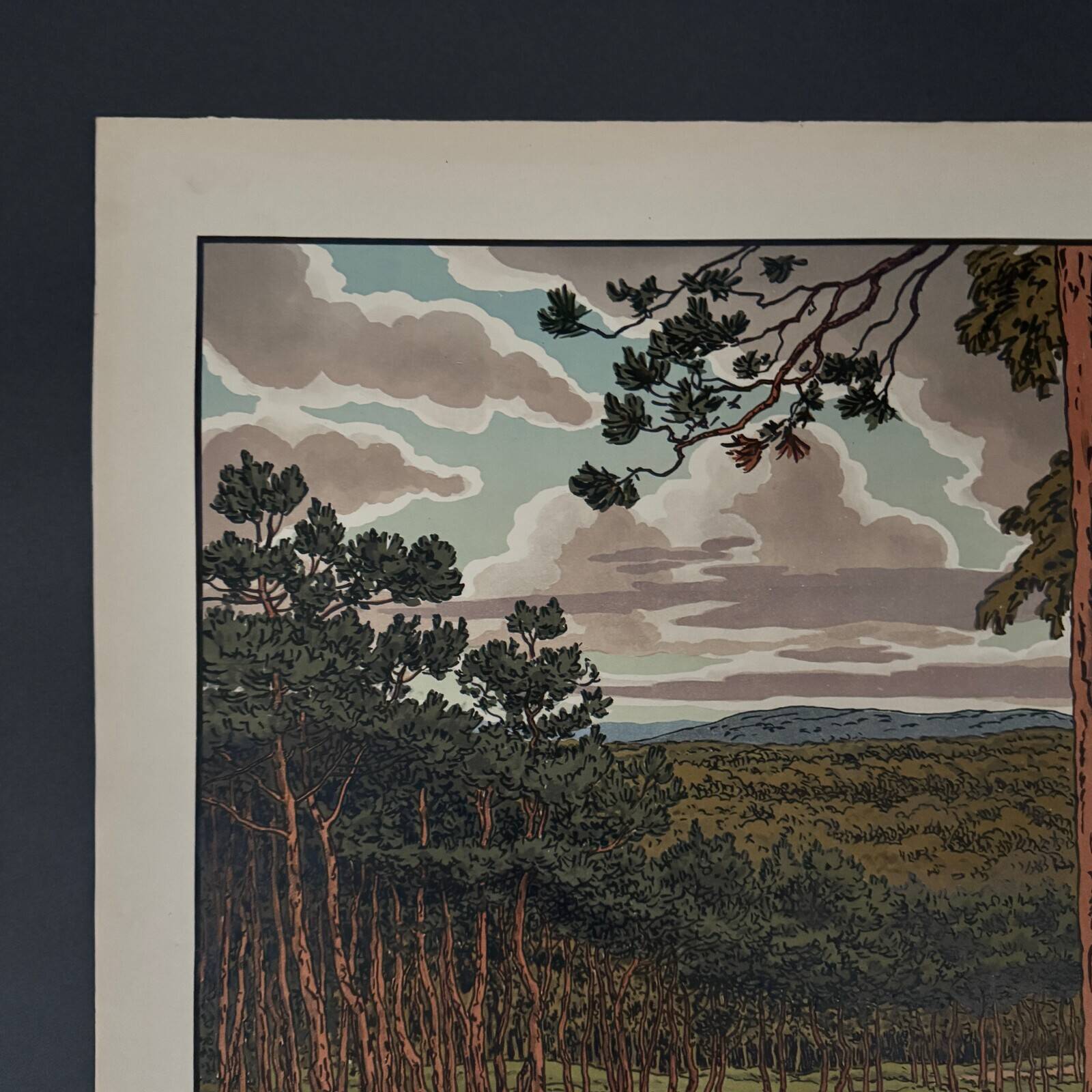 Lithograph by Henri Rivière Aspects of Nature - The Forest
