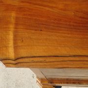 Walnut and walnut burl commode in Louis Philippe style.