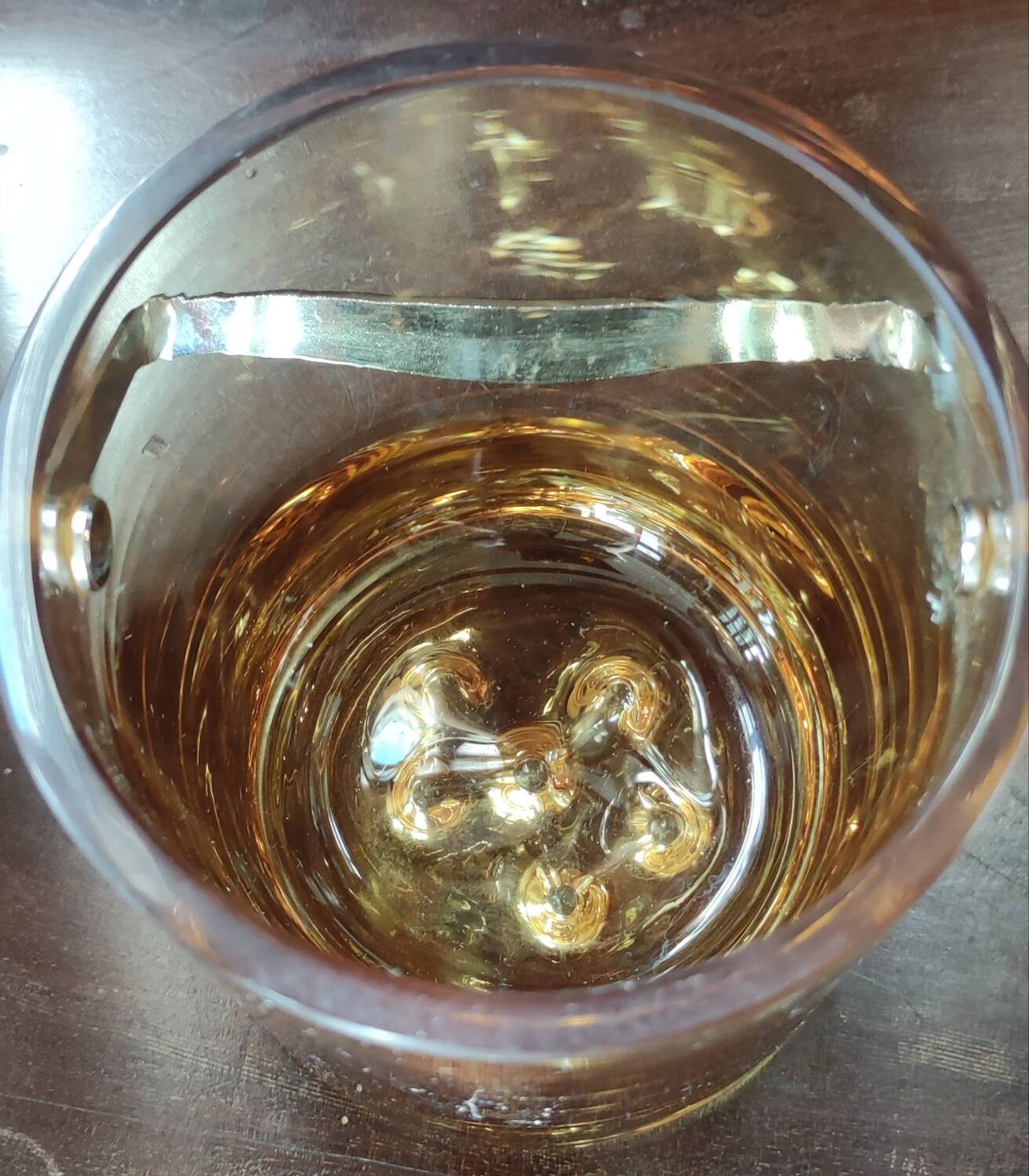 Ice Bucket Vintage Design In Thick Smoked Amber Glass
