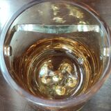 Ice Bucket Vintage Design In Thick Smoked Amber Glass