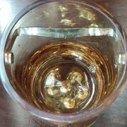 Ice Bucket Vintage Design In Thick Smoked Amber Glass