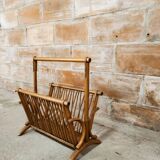 Bamboo magazine holder