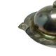 Art Deco butter dish, silver-plated brass, Belgium, 1970s.