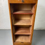 Vintage curtain file cabinet