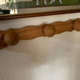 Wooden coat rack with 3 hooks