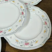 Set of 5 Villeroy & Boch "Nanking" Bone China Vintage Dessert Plates