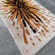 Tapis style Rya scandinave années 70