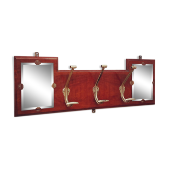 Mirror coat rack