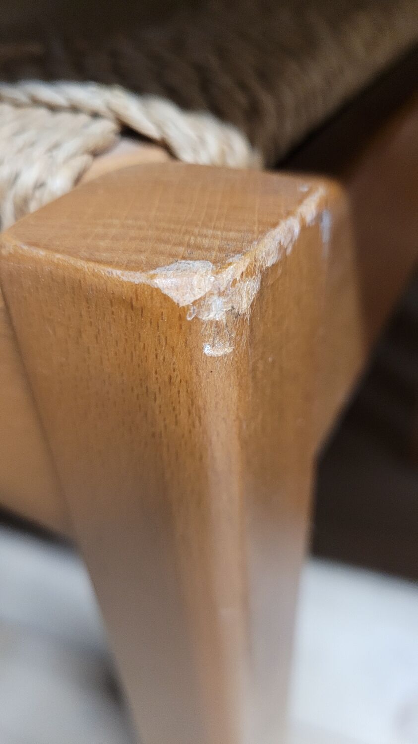 Pair of vintage Italian rope chairs - 1970s