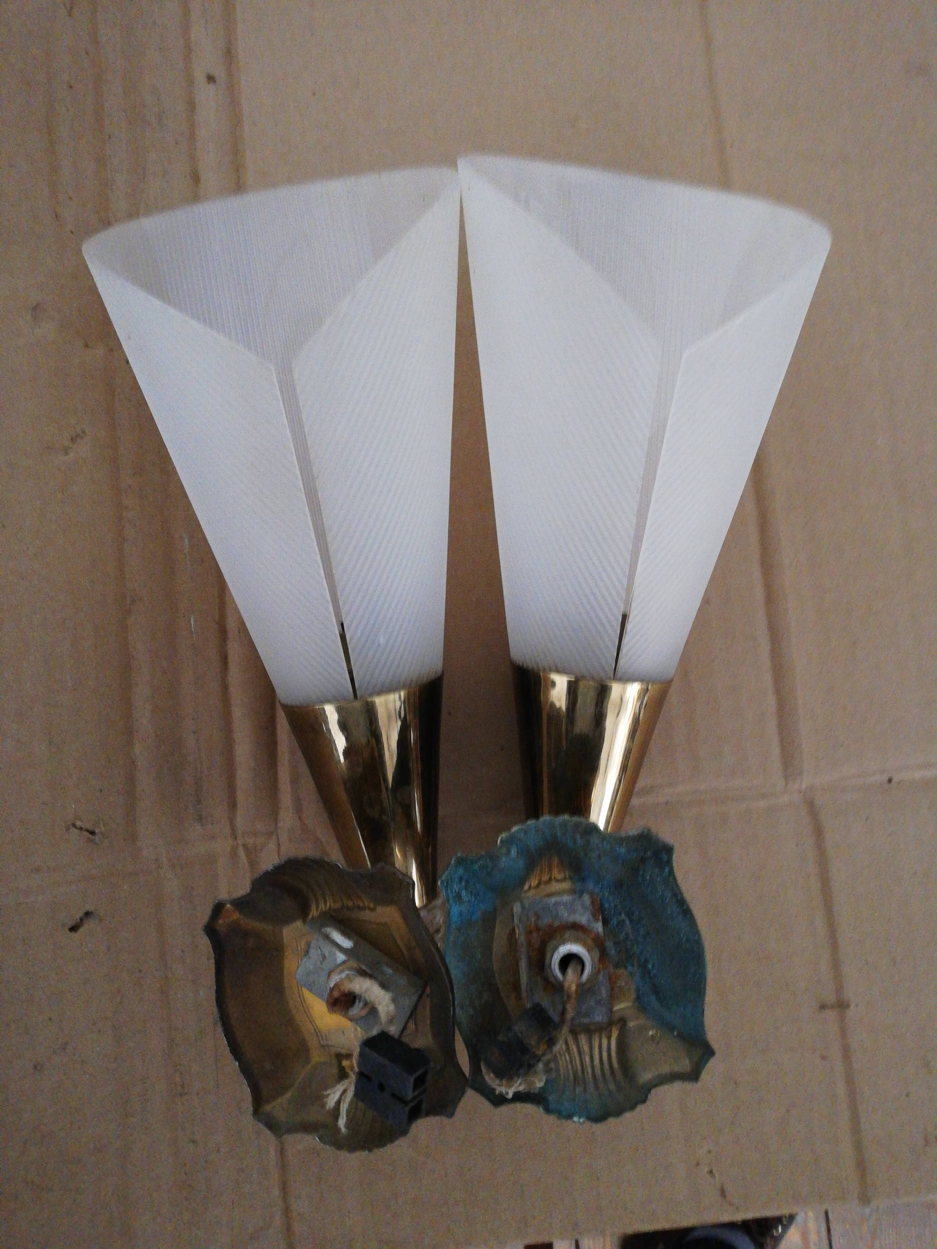 Pair wall lamps 50