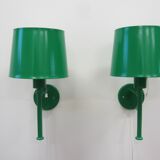 Pair of Scandinavian Luxus wall lamps by Uno and Östen Kristiansson