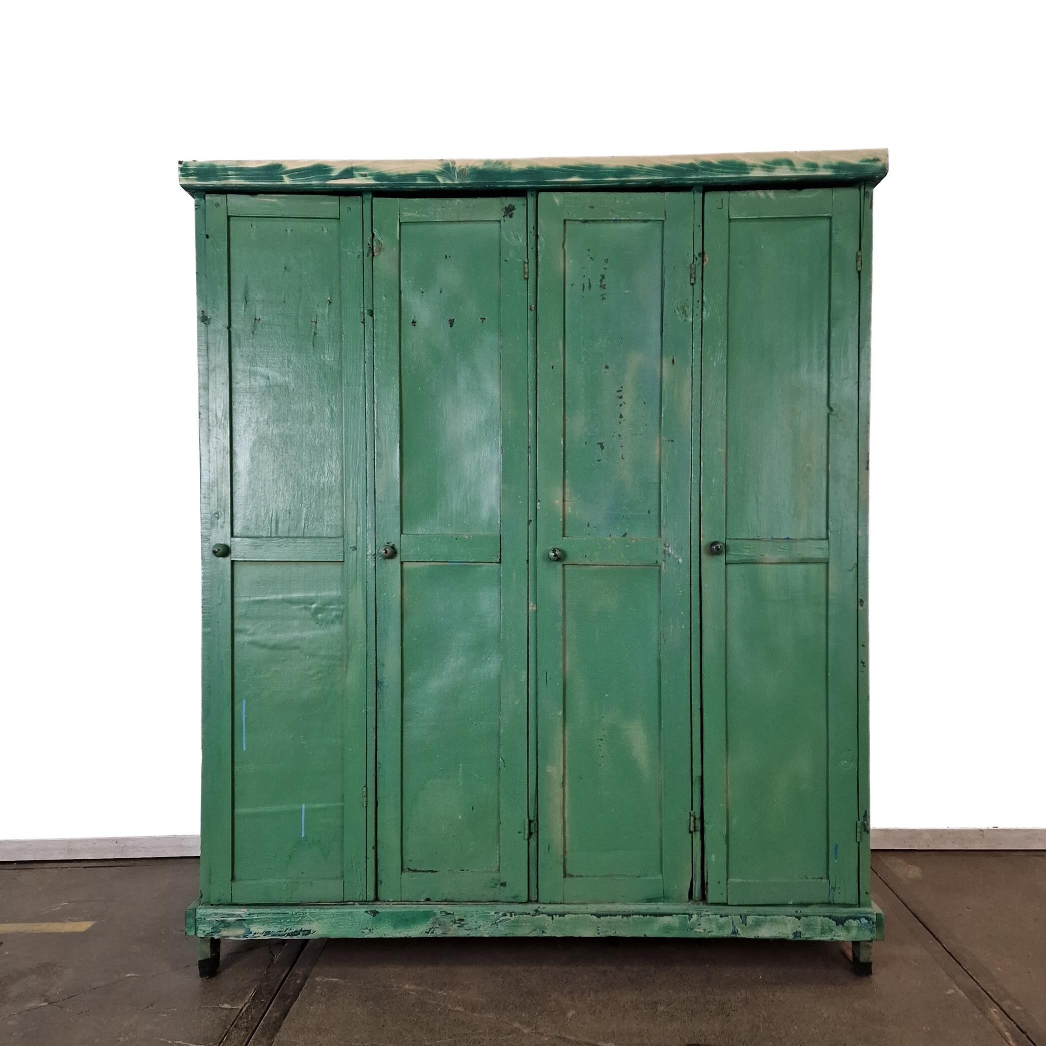 Vintage wooden locker