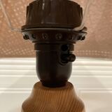 Solid wood lamp Scandinavian design 1960.