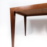 Side table in teak of Danish design manufactured by Haslev Furniture in the 1960s