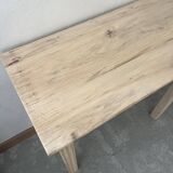 Raw wood desk