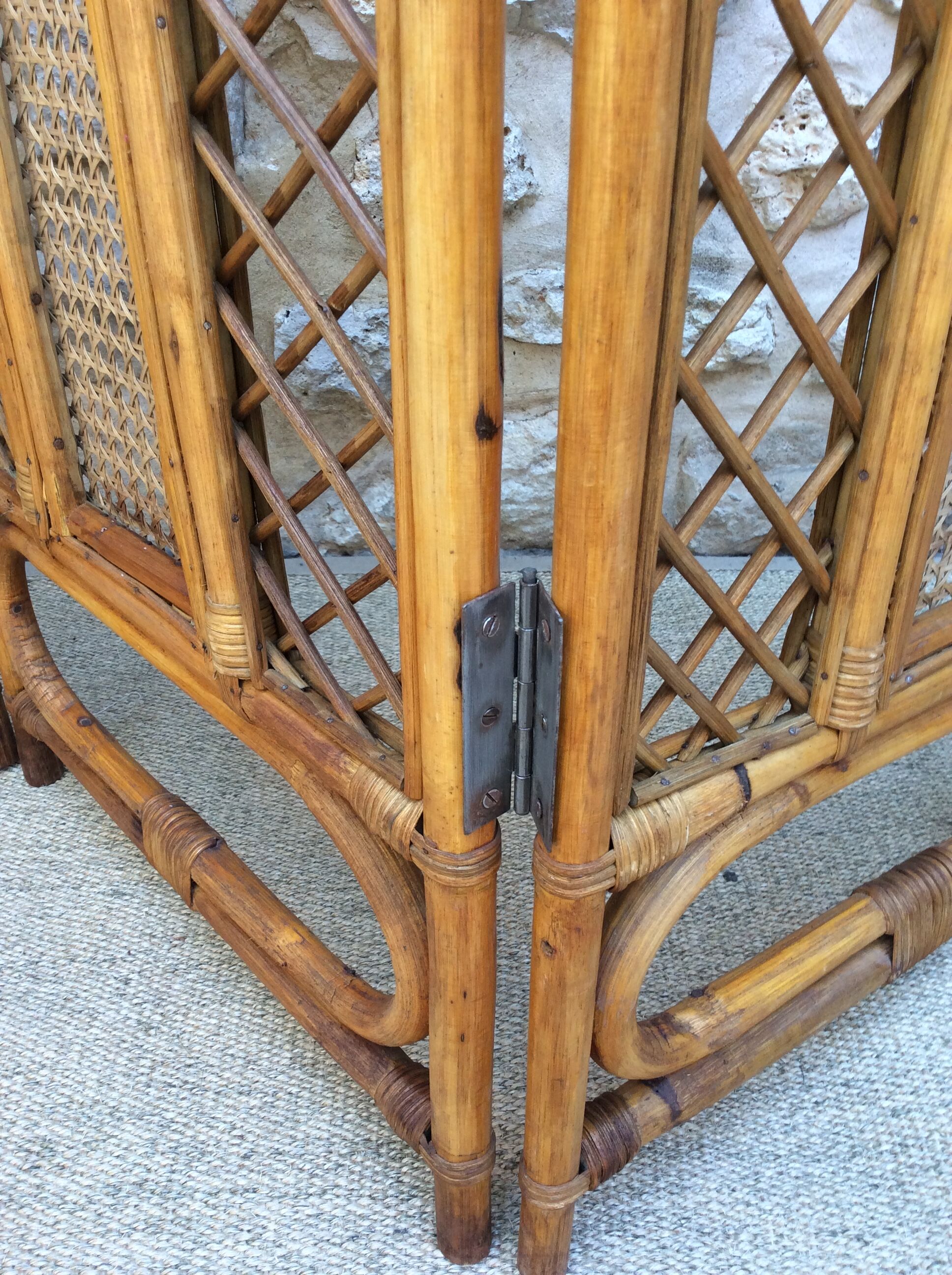 Rattan screen