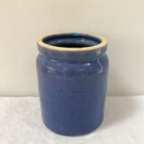 Blue pot in glazed stoneware - Bourdon Frères Paris