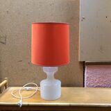 Vintage opalin glass table lamp