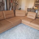 Altoni leather corner sofa