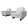 Mid-Century Modern Pair of Scandinavian Armchairs, 1960s