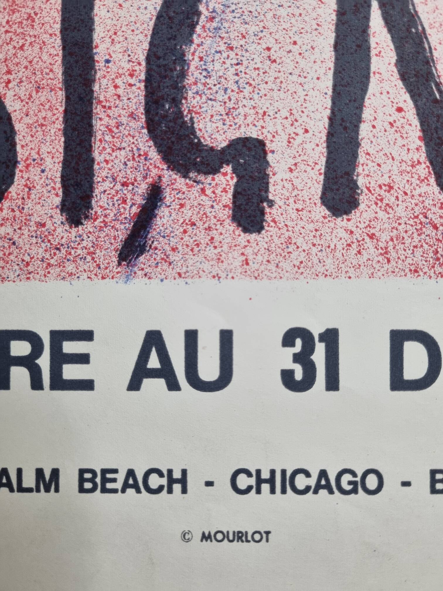 Affiche Originale de Jean Pierre Cassigneul - Expo 74 chez Wally Findlay