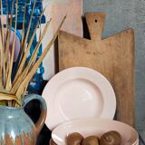 Cutting board in old solid wood