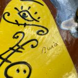 Ceramic cup signed Buxó vintage freeform