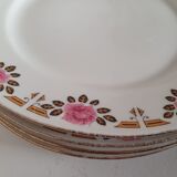 Assiettes à dessert en porcelaine de Limoges
