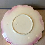 Dabbling plate, polychrome ceramic glazed Coquelicot, Massier?