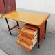 Bureau vintage métal et caisson bois
