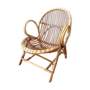 Fauteuil en rotin pour