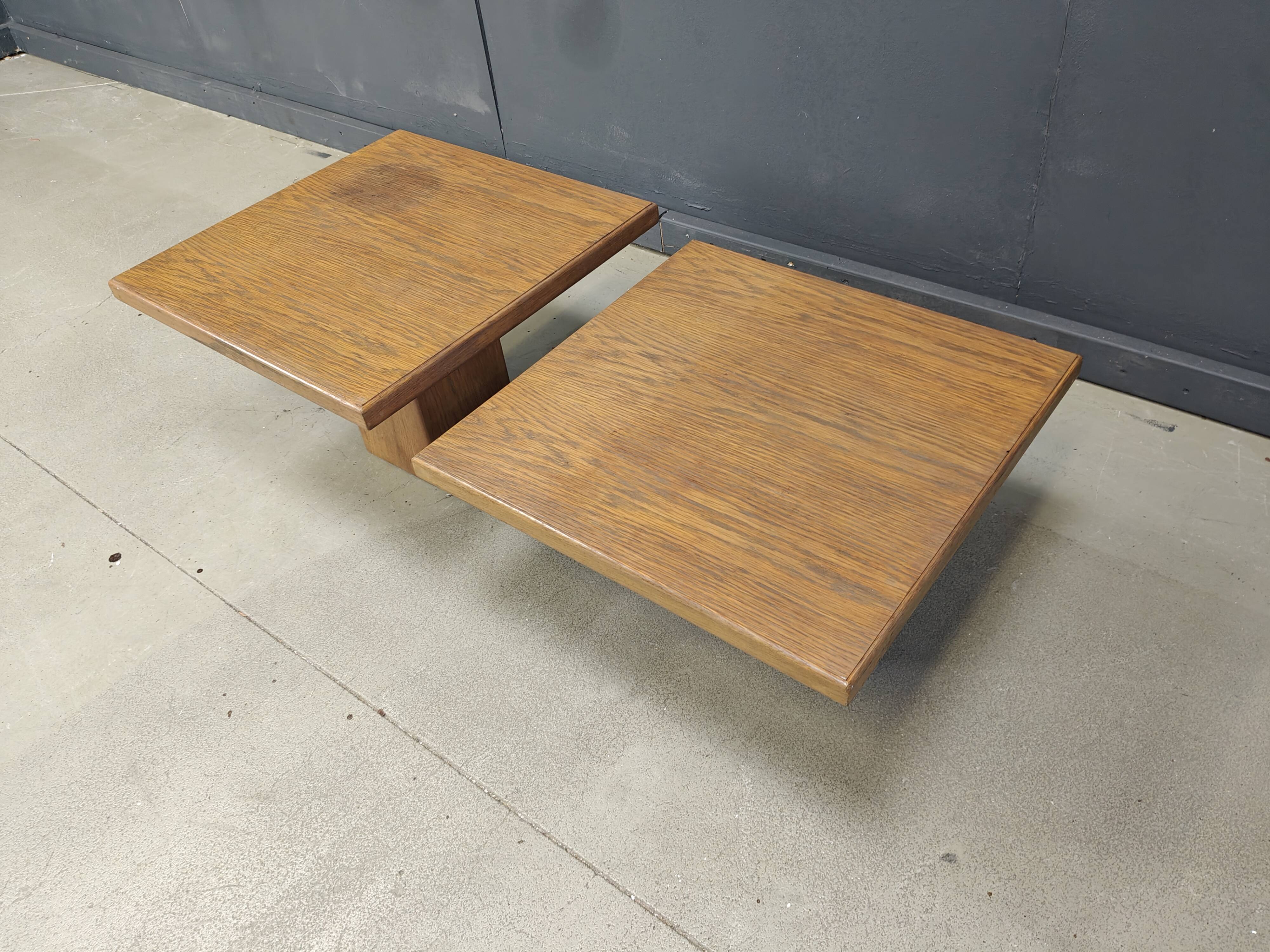 Pair of vintage wooden coffee or side tables, 1960s