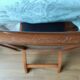 Set of 4 wood and leather chairs