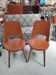 Pair of Scandinavian chairs with round seats, 1950s
