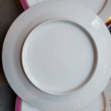 13 H and S monogram dessert plates