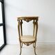 Classic gold marble side table
