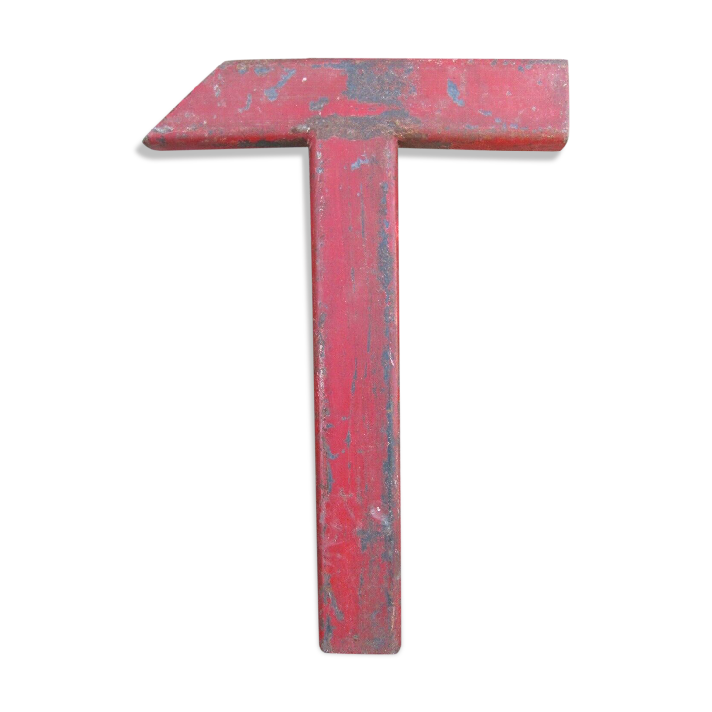 Letter signs - T - red