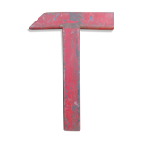 Letter signs - T - red