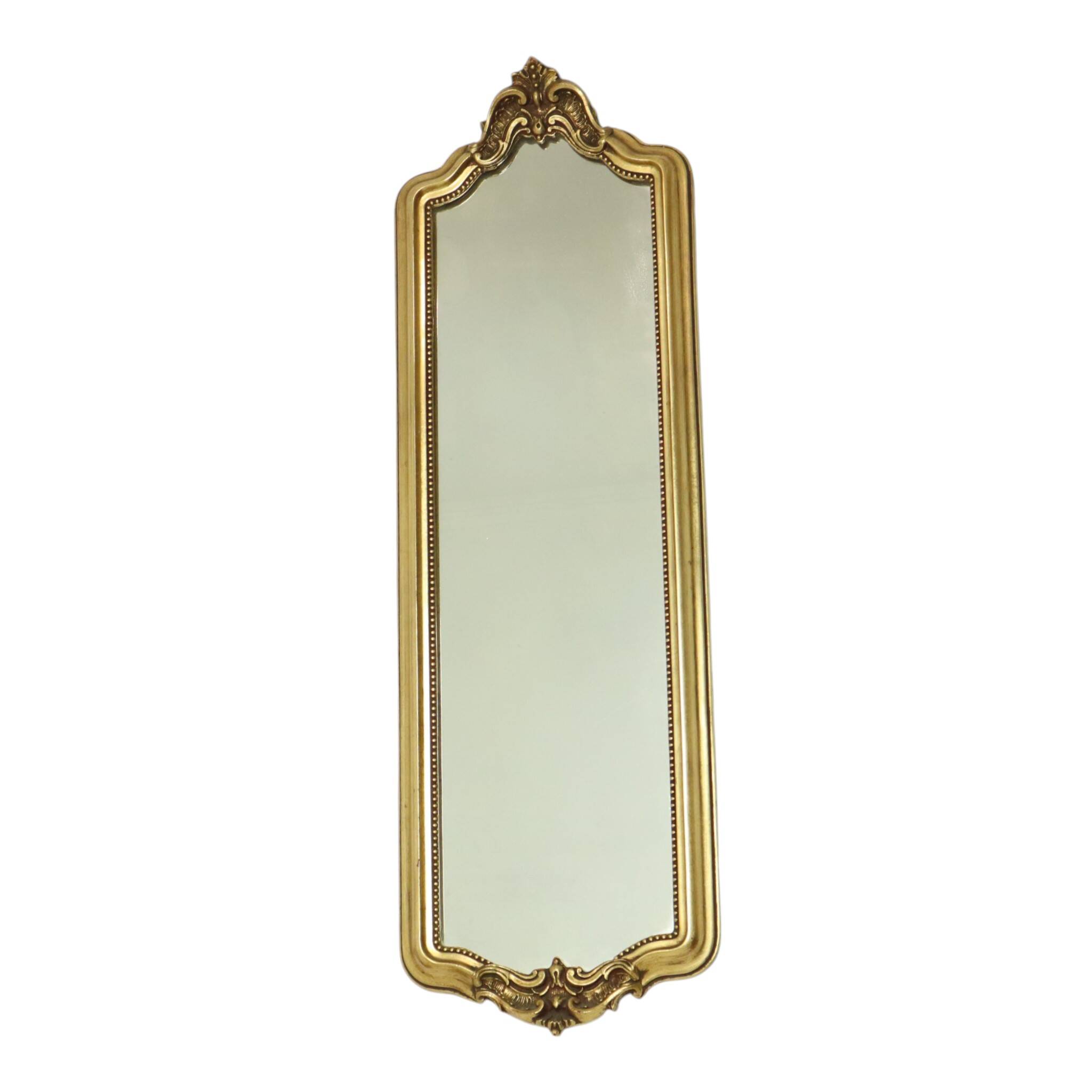 Narrow Classic Vintage Mirror, Baroque Style, Gold, 72cm