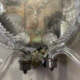 Pair of Venetian Murano Glass Wall Mirrors Circa 1900