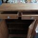 Solid wood sideboard furniture drawer doors natural patinated